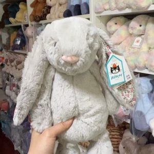 Medium Blossom Sliver Bunny - Retired Jelly Cat